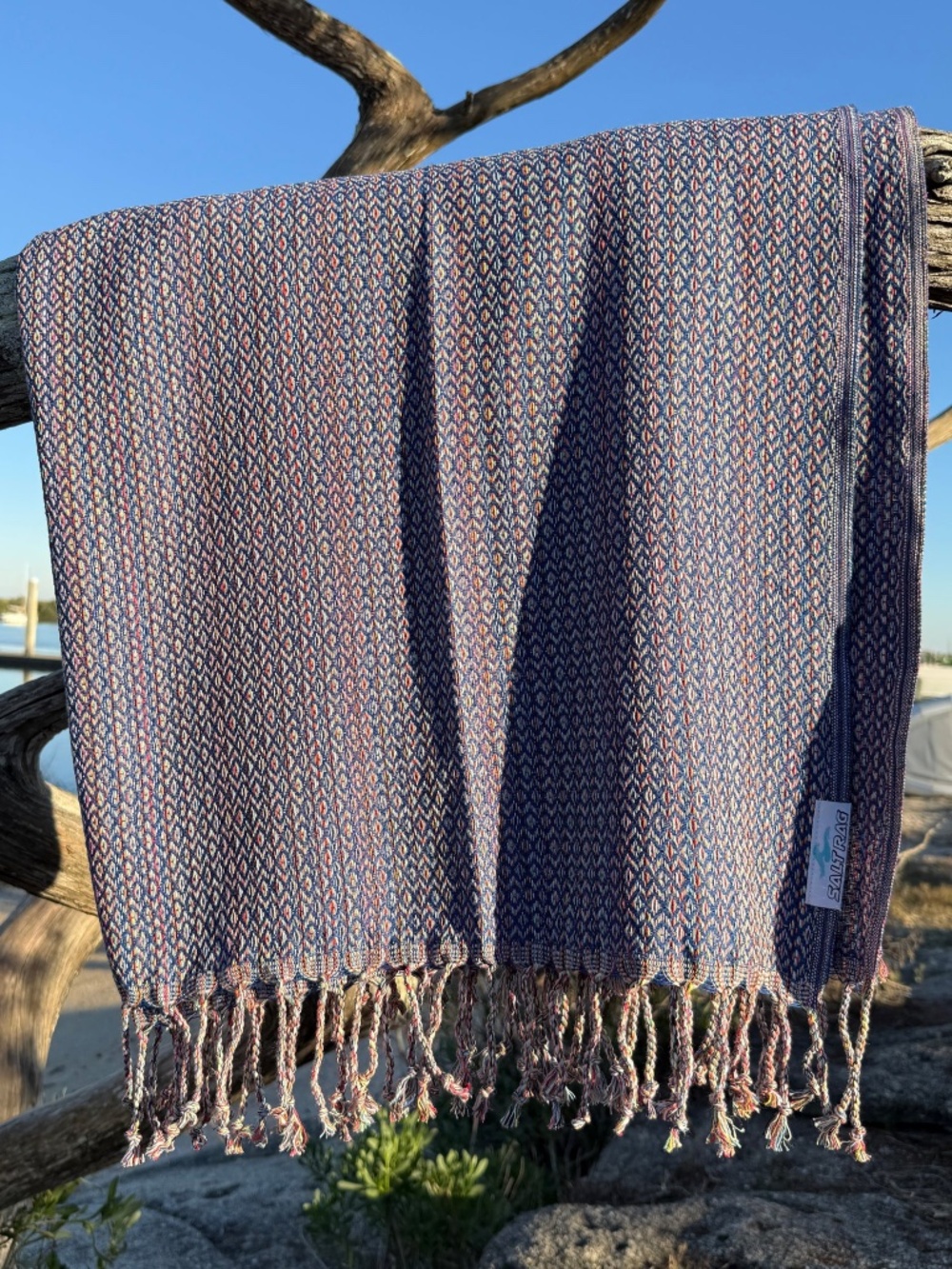 The Ahi Rag — Blue Salt Rag™ Sand-Resistant Turkish Beach Towel